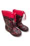 114192 Cold and Waterproof Comfortable Floral Girl's Boots - 4
