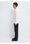 Long Sleeve Textured White T-Shirt Slim Fit / Slim Fit 064622 -20454 - 5