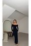 Boat Neck Long Length Long Sleeve Bodycon Special Occasion Stylish Women's Dress - 6