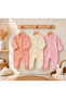 100% Cotton Daisy Patterned 3-Piece Baby Romper Set – Newborn & 0-6 Months, Soft and Breathable Long Sleeve Romper