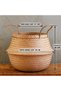 Natural Foldable Wicker Basket Flower Pot 38X40Cm - 8