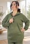 Front Half Zippered 100% Acrylic Fabric Large Size Bottom Top Set - 4