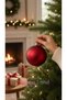 Christmas Tree Ornament Large Size 12 cm Christmas Ball Red Color Bright 1 Piece Christmas Ball - 2