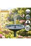 Solar Water Fountain Pump AS01A, 1W Mono Solar Panel, 6 Interchangeable Nozzles, Water Spray Pump with Pipe & Fixing Rods, Outdoor Bird Bath Garden Pond Fountain - 3