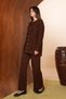 Women's Embossed Tassel Detailed Buttoned Long Cardigan Hijab Knitwear Set 8400 - 4