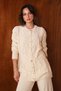 Women's Embossed Tassel Detailed Buttoned Long Cardigan Hijab Knitwear Set 8400 - 2