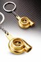 Turbo Model Metal Auto Keychain Car Accessory Chameleon Color Silent Key Ring