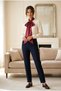 Begonia Multifunctional Satin Belt Scarf Burgundy - 7