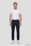 Slim Fit Navy Blue Dobby Chino Trousers - 4