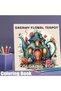 28 Pages Dreamy Floral Theme Teapot Coloring Book Coloring Book for Adult Stress Reduction | Colouri
