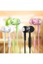 Black Wired Headphones 3.5mm Jack In Ear Headset Wired Earphones with Mic Bass HiFi Stereo Earbuds S
