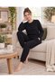 Women's Winter Camisole Pajama Set Crew Neck Long Sleeve Knitted Homewear S m L XL 09-306 - 2