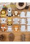 Original Lovely Forest Sitting Animals Monkey Zebra Lion Elephant Giraffe Metal Cutting Dies Scrapbo - 7