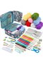 103pcs 103Pcs Crochet Hooks Kit Soft Grip Crochet Needles Set Multi-Color Sweater Knitting Tool with