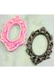 28cm Diameter Leaf Floral Silicone Frame - Stone Powder Polyester, Embossed K-053