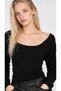 Black Back Detailed Gather Sleeve Blouse - 3