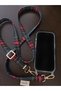 iPhone 15 Pro Green Plaid Phone Strap Plaid Strap Phone Case - 3
