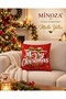 Digital Printed New Year Patterned Decorative Throw Pillow Cover