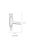 J-021403 Distillation Head 75 Degrees Glassware Laboratory Adapter Connect The Flask and Distillatio - 3