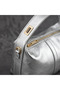 Metallic Silver Soft Textured Shoulder Bag with Adjustable Strap - - 3