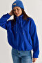 Women's Saks Oversize Stand Collar Zippered Bomber Jacket 2854 60286591 - 6