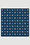 Floral Patterned Cotton Scarf - Navy Blue - 2