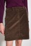 Corduroy Mini Skirt - Brown - 2