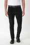 Comfort Fit Side Pocketed Dikine Ribbed Flexible Black Velvet Trousers P 1235