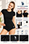 Women'S, Licensed, Uspa, Crew Neck T-Shirt, Short Sleeve, Undershirt, Comfort, Plain, Set of 2 - 2