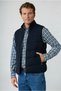 High Collar Zippered Pocketed Cotton Lycra Sports Inflatable Vest - 3