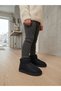 Daily School Nursery Girls Boys Baby Kids Suede Look Velcro Inside Wool Warm Winter Mini Boots - 6