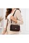 Women's 3-Compartment Covered Shoulder and Crossbody Bag (21X14Cm)