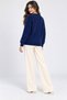 Women's Pearl Detailed 7-Button Crew Neck Feathered Knitwear Jacket - 5