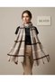 Beige Black Plaid Woven Shawl – Soft Acrylic Shawl with a Silk Feel - 4