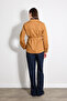 Belted Canvas Shirt Jacket - Camel - 6