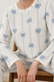 Night Ecru Women's Patterned Breathable Pajama Set 4690 - 6