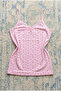 Women's Cotton Basic Tulip Patterned Lace Detailed Thin Strap V-Neck Undershirt - 2