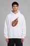 Romania Picture Design Pre-Printed Oversize White Hooded Sweatshirt