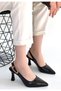 Hies Black Patent Leather Heeled Shoes