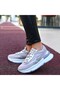 Aleh Gray Skin Lace-Up Sports Shoes - 4