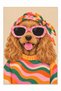 Auraplus Retro Pop Pattern with Dog Figure Woven Base Decorative Carpet Auraplus95 - 4