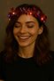 Heart Tassel Night Glow 3 Modes Led Illuminated Crown Red Color - 2