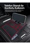 Non-Slip Silicone Organizer Mat Console Organizer with Phone Stand for Car Interior