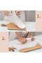 Dough Bag Set of 2 Medium and Large Dough Silicone Transparent Kneading Bag for Bread Pasta Ravioli Kneading - 4