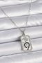 316l steel silver color chain scorpion sign zircon stone women necklace