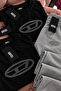 Luxe Rhinestone Set Black Crop Tracksuit Set - 2