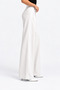 Women's High Waist Pleated Wide Leg Classic Fabric Palazzo Trousers - 5