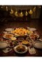 Ramadan Minare Detailed Crescent Led Light Daylight Yellow Metal Ornament - 5