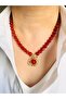 Agate 8 mm Natural Stone Vintage Necklace 45 cm - 2