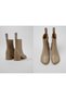 Kora Beige Leather Ankle Boots for Women - 2